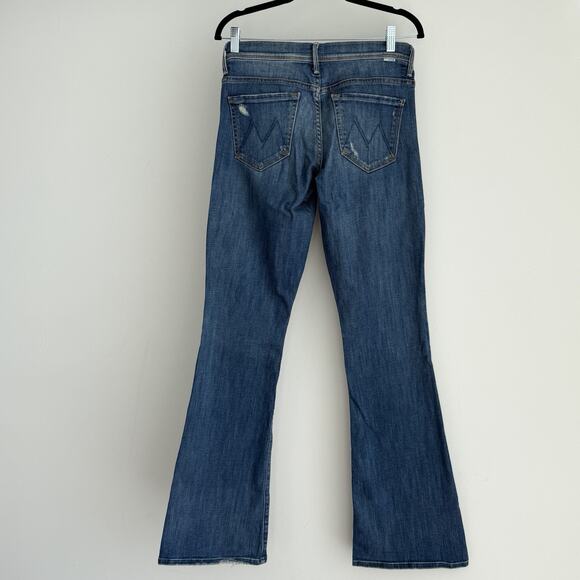 Mother Jeans Womens 26 The Cruiser Flare Low Rise Rough It Up Distressed Western - Picture 5 of 15